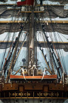 Amerigo Vespucci : trois mâts carré © Philip Plisson / Plisson La Trinité / AA00528 - Photo Galleries - Three-masted square-rigged ship