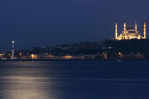 Istanbul de nuit. © Philip Plisson / Plisson La Trinité / AA09457 - Nos reportages photos - Ville [Turquie]