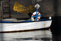Fishing boat in Horta harbour in the Azores. © Philip Plisson / Plisson La Trinité / AA10791 - Photo Galleries - Life-belt