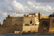 Les remparts de La Vallette. © Philip Plisson / Plisson La Trinité / AA11692 - Nos reportages photos - Drapeau