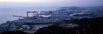 Shipyards Hyundai in Ulsan. © Philip Plisson / Plisson La Trinité / AA12100 - Photo Galleries - Hyundai Shipyard, the largest shipyard in the world, South Korea