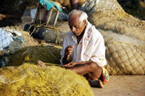 Vilinjan. © Philip Plisson / Plisson La Trinité / AA12665 - Nos reportages photos - La petite pêche au Kerala, Inde du sud