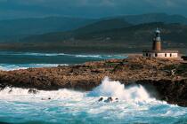 Le phare de Corrubedo © Philip Plisson / Plisson La Trinité / AA17484 - Nos reportages photos - Phares Espagne