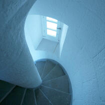 L'escalier du phare de la Teignouse. © Philip Plisson / Plisson La Trinité / AA17701 - Nos reportages photos - Escalier