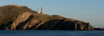 Le phare du Cap Béar à Port-Vendres © Philip Plisson / Plisson La Trinité / AA30582 - Nos reportages photos - Pyrénées Orientales