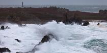 La tempête Joachim sur les côtes bretonnes. © Philip Plisson / Plisson La Trinité / AA32852 - Nos reportages photos - Resultat Recherche