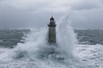 La tempête Joachim sur les côtes bretonnes. © Philip Plisson / Plisson La Trinité / AA32865 - Nos reportages photos - Ar-Men