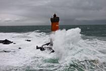 La tempête Joachim sur les côtes bretonnes. © Philip Plisson / Plisson La Trinité / AA32892 - Nos reportages photos - Pierres Noires [Les]