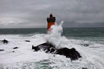 La tempête Joachim sur les côtes bretonnes. © Philip Plisson / Plisson La Trinité / AA32894 - Nos reportages photos - Pierres Noires [Les]