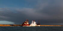 The wreck of TK Bremen, the open sea [AT] © Philip Plisson / Plisson La Trinité / AA33136 - Photo Galleries - Tide
