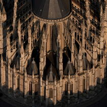 Orléans vue du ciel © Philip Plisson / Plisson La Trinité / AA35145 - Nos reportages photos - Cathédrale