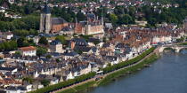 Gien et son château © Philip Plisson / Plisson La Trinité / AA35325 - Nos reportages photos - Loire [la]