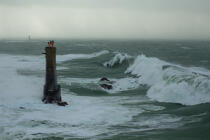 Nividic lighthouse © Philip Plisson / Plisson La Trinité / AA37227 - Photo Galleries - Rough seas