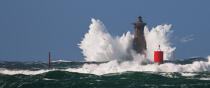 © Philip Plisson / Plisson La Trinité / AA38722 le Four Lighthouse - Photo Galleries - Storms