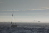 © Philip Plisson / Plisson La Trinité / AA39976 Navigation in front of Aber Wrac'h - Photo Galleries - Sailing boat