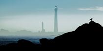 © Philip Plisson / Plisson La Trinité / AA39588 Mist on the Ile Vierge lighthouse - Photo Galleries - Sky